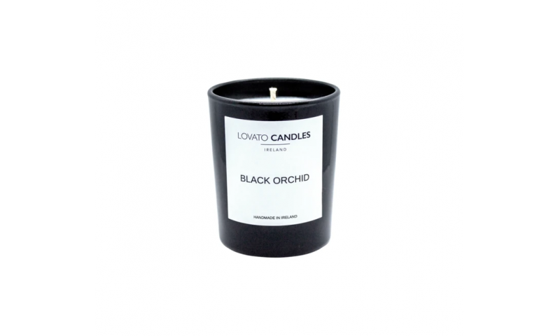 Lovato Small Black Votive Candle - Black Orchid
