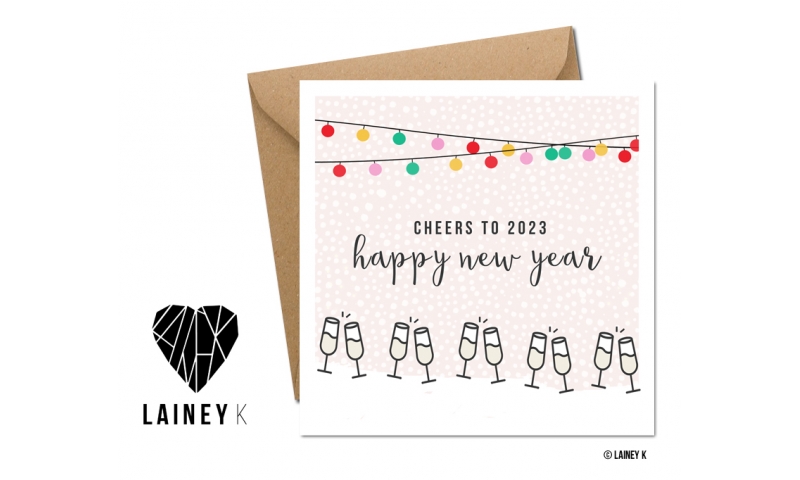 Lainey K Christmas Card: Cheers to 2023 New Year