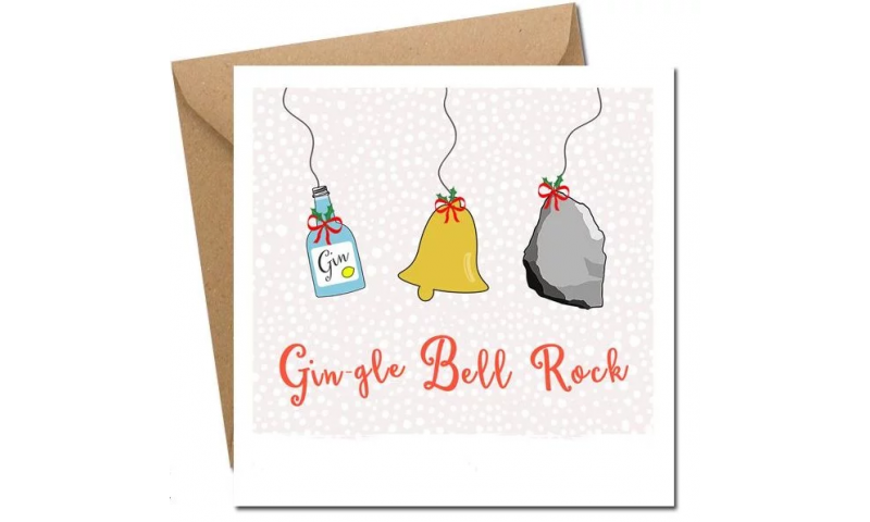 Lainey K Christmas Card: 'Gin-gle Bell Rock'
