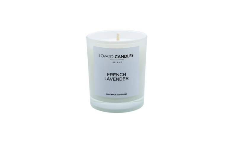 Lovato Small White Votive Candle - French Lavender