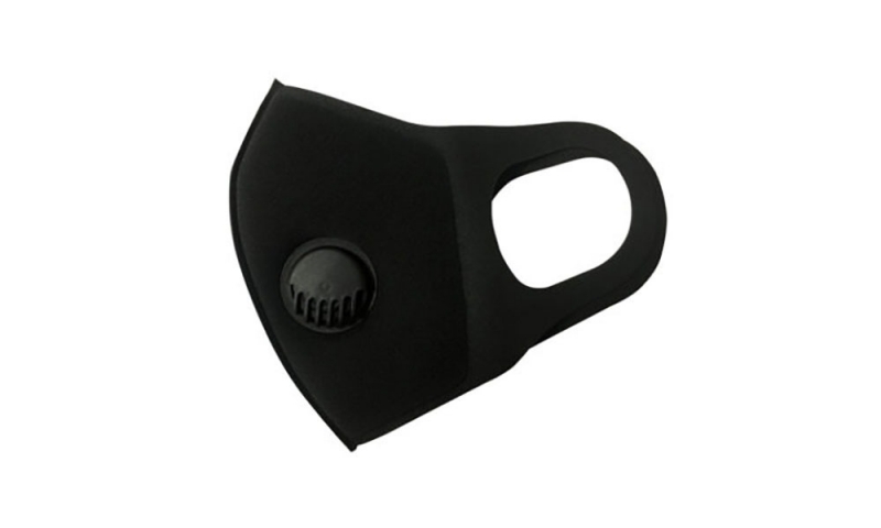 Face Covering - Reusable Black with vent