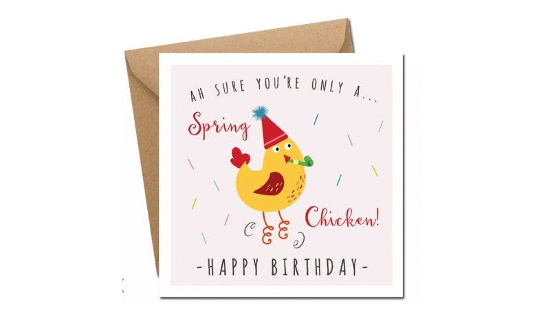 Lainey K Birthday Card: 'Spring Chicken' - Happy Birthday!