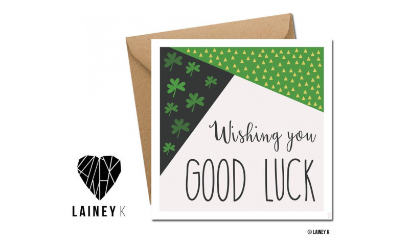 Lainey K Greeting Card: 'Wishing You Good Luck'