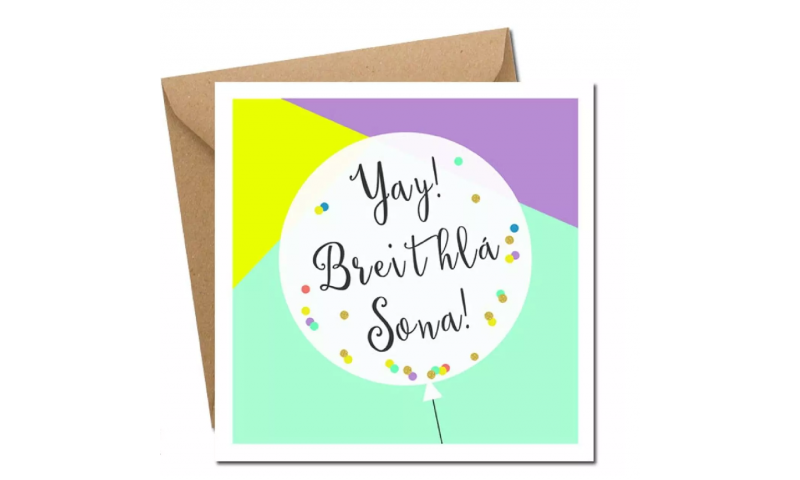 Lainey K Birthday Card: 'Breithlá Shona Duit'