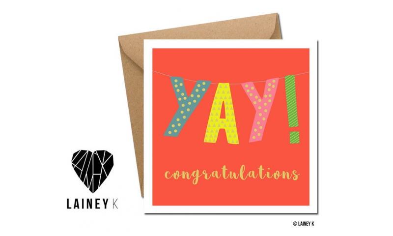 Lainey K Congrats Card: Yay! 'Congratulations'
