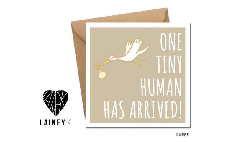 Lainey K New Baby Card: 'One Tiny Human Has Arrived'