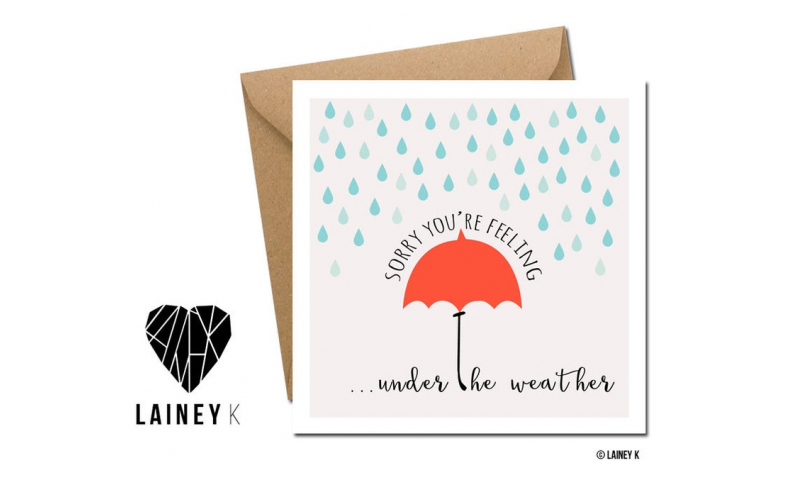 Lainey K Greeting Card: 'Under The Weather'
