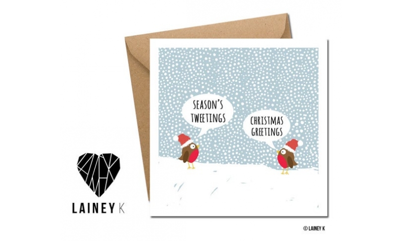 Lainey K Christmas Card - 'Seasons Tweetings'