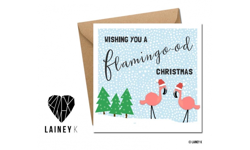 Lainey K Christmas Card 'Have A Flamingood Christmas!'