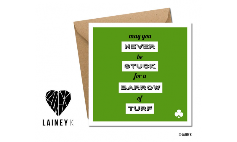Lainey K St. Patricks Day Card: 'Turf' Quote